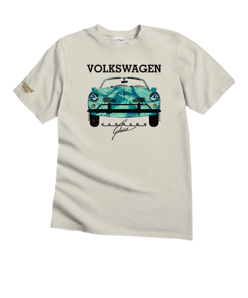Volkswagen Karmann Ghia Palm - Coconut Dyed Short Sleeve Crewneck T-Shirt