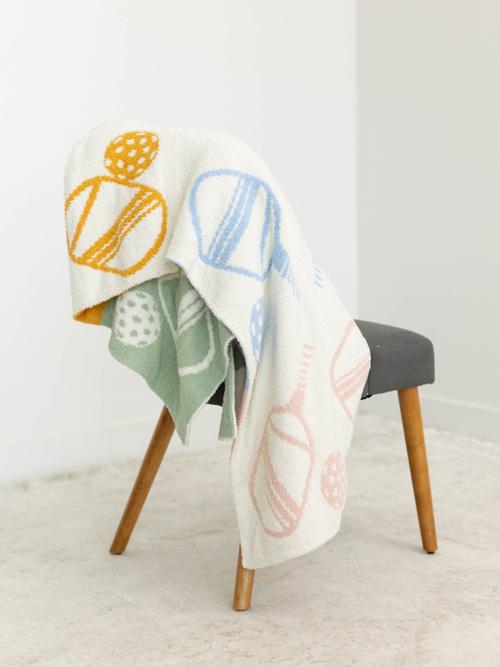 Pickleball Printed Soft Throw