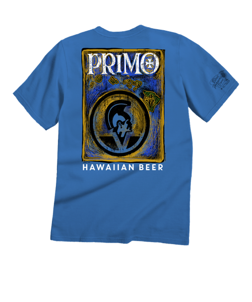 Pabst Primo Hawaii - Blue Hawaii Dyed Short Sleeve Crewneck T-Shirt