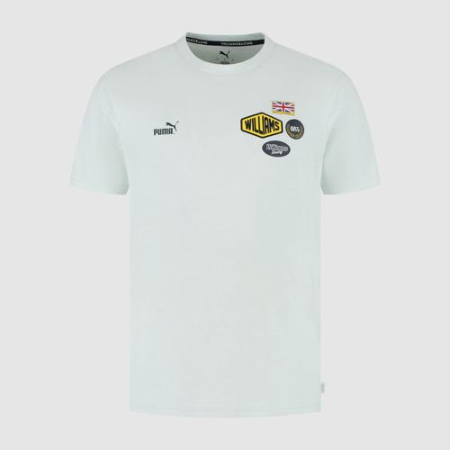Williams Racing F1 Limited Edition Silverstone GP Patches T-Shirt - Whispering Blue
