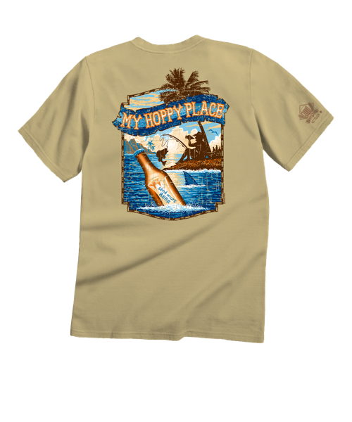 My Hoppy Place - Beer Dyed Short Sleeve Crewneck T-Shirt