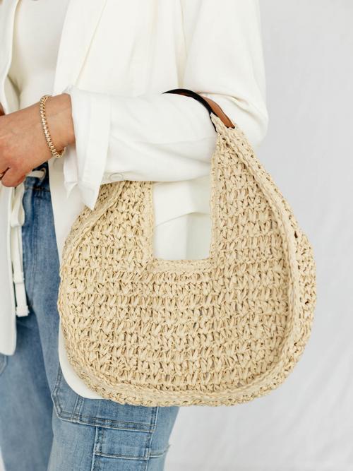 Marie Woven Slouchy Bag