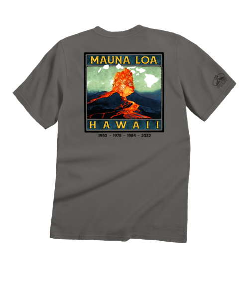 Retro Mauna Loa - Crater Dyed® Short Sleeve Crewneck T-Shirt