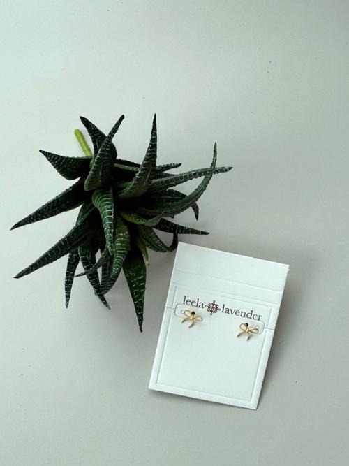 Ribbon Bow Stud Earring