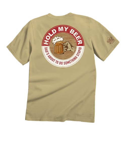 Hold My Beer - Beer Dyed Short Sleeve Crewneck T-Shirt