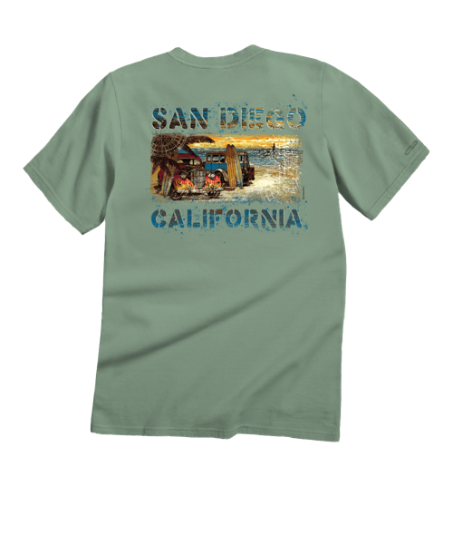 Surf View Vintage - Seaglass Short Sleeve Crewneck T-Shirt