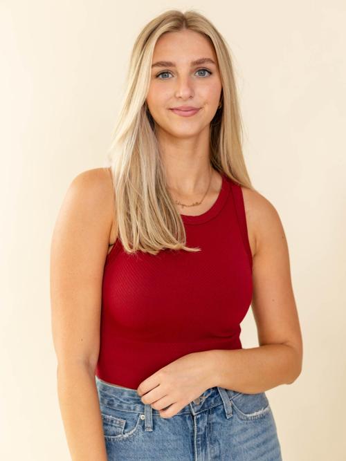 NIKIBIKI Chevron Highneck Crop Top