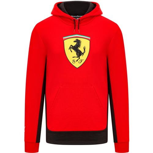 Scuderia Ferrari F1 Men's Puma Shield Hoodie-Black/Red