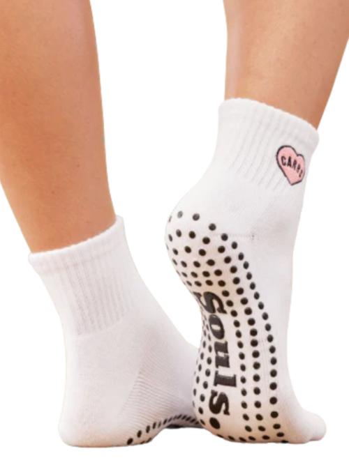 Heart Carbs Pilates Socks