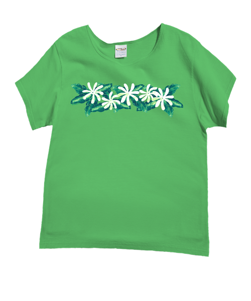 Tiare Band - Green Apple Dyed Short Sleeve Scoop Neck T-Shirt