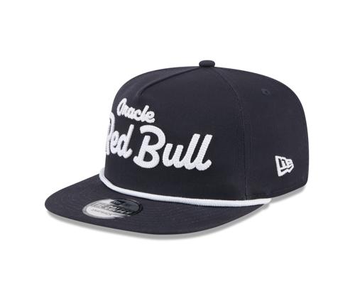 Red Bull Racing F1 New Era Golfer Team Text Hat - Navy