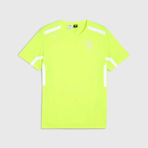 Scuderia Ferrari F1 2025 Men's Team Set Up T-Shirt - Safety Yellow