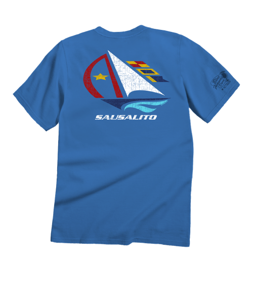 Port America - Blue Hawaii Dyed Short Sleeve Crewneck T-Shirt
