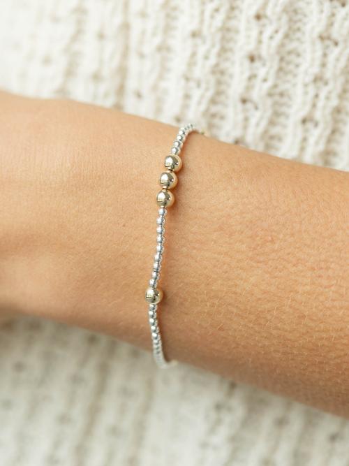 enewton Hope Unwritten 5mm Bead Bracelet - Mixed Metal