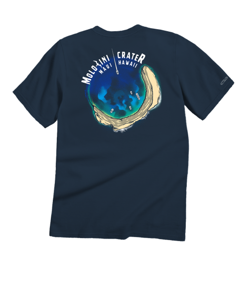 Molokini Crater - Navy Short Sleeve Crewneck T-Shirt