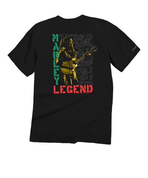 Bob Marley Legend - Black Short Sleeve Crewneck T-Shirt