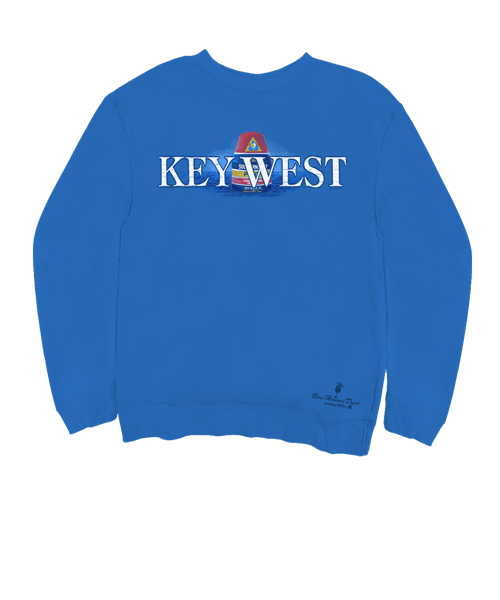 Key West Bouy - Blue Hawaii Dyed Long Sleeve Sweatshirt