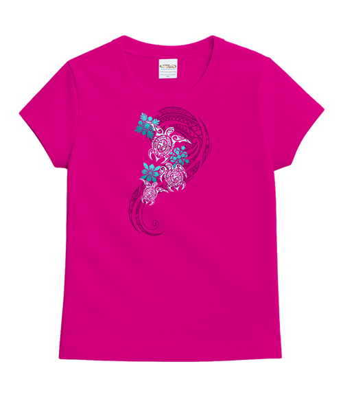 Honu Glide Quilts - Berry Short Sleeve Crewneck T-Shirt