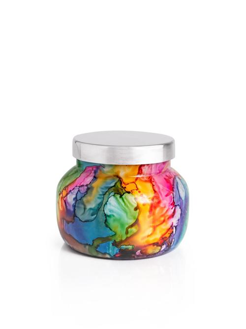 Capri Blue 8oz Rainbow Watercolor Candle