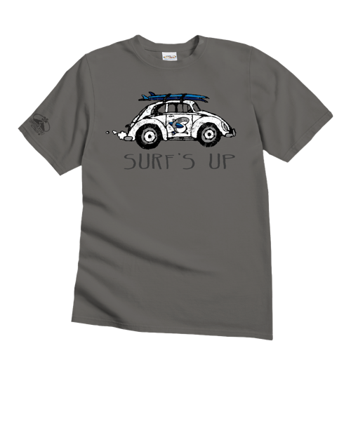 Volkswagen Surfs Up Sharka™ - Crater Dyed® Short Sleeve Crewneck T-Shirt