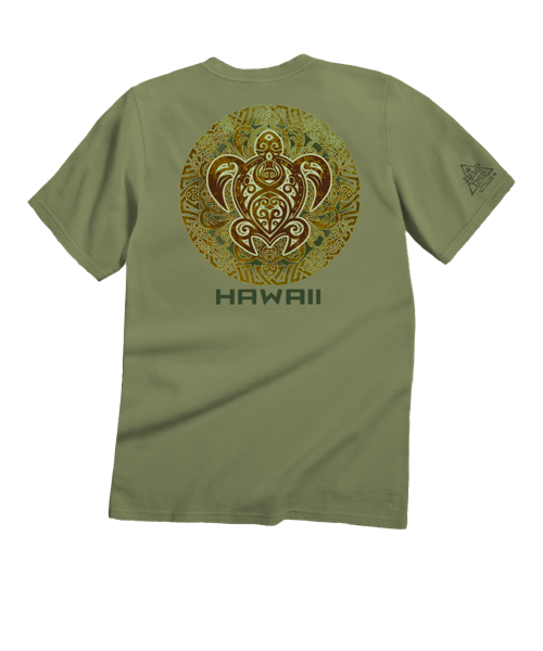 Tribal Turtle - Hemp Dyed Short Sleeve Crewneck T-Shirt