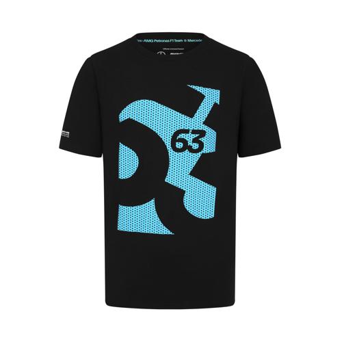 Mercedes AMG Petronas F1 Men's George Russell T-Shirt - Black