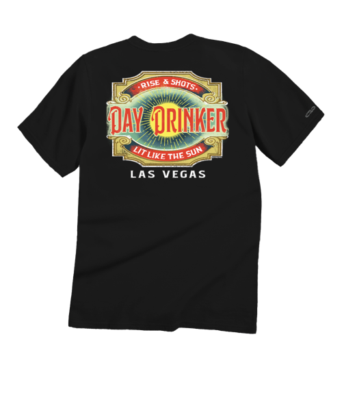 Day Drinker - Black Short Sleeve Crewneck T-Shirt