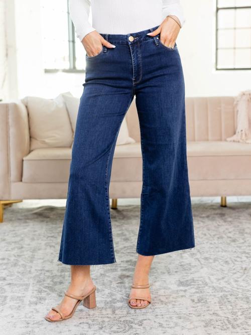 KUT Demure Meg High Rise Wide Leg