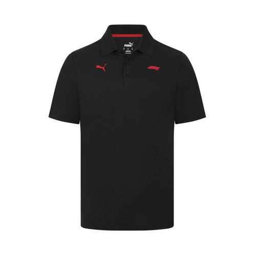 Formula 1 Tech Collection F1 Men's Small Logo Jersey Polo - Black/White