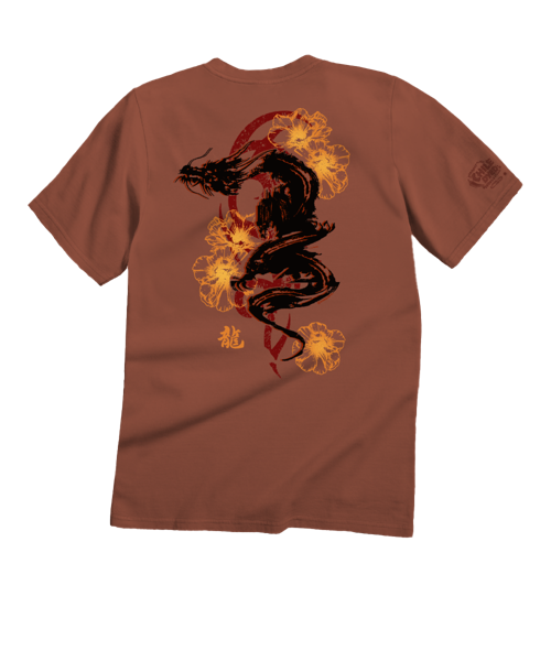 Ink Dragon - Chile Dyed Short Sleeve Crewneck T-Shirt