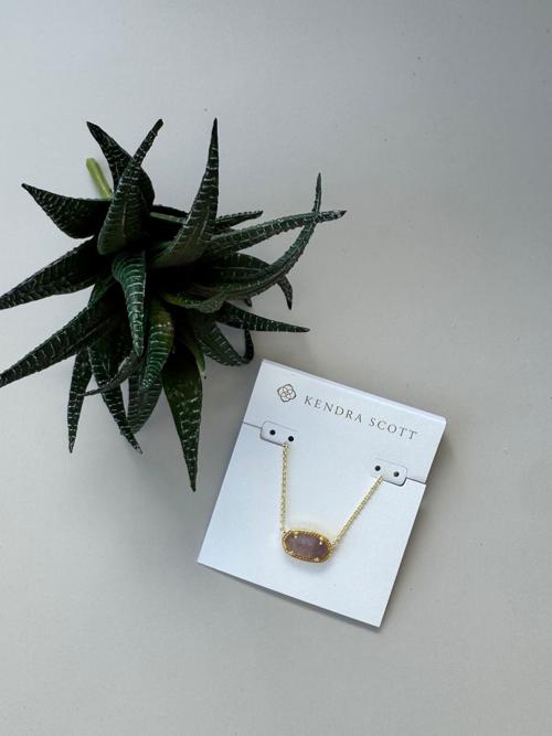 Kendra Scott Elisa Necklace - Gold Purple Amethyst