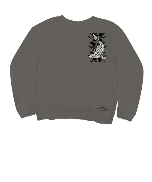 Tribal Reef Mako - Crater Dyed® Long Sleeve Sweatshirt