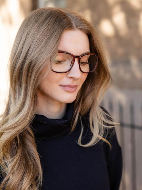 Peepers Bronco Blue Light Reading Glasses - Tortoise Horn