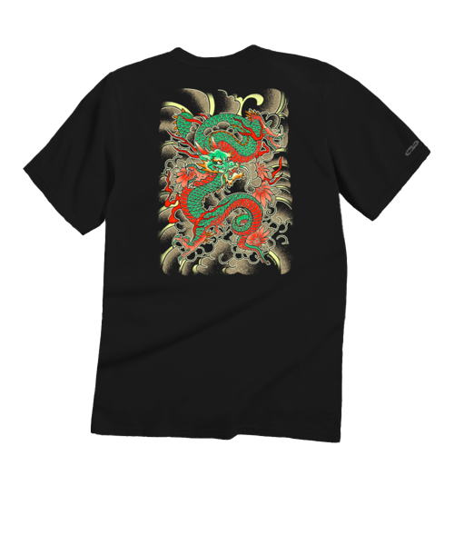 Dragon Force - Black Short Sleeve Crewneck T-Shirt
