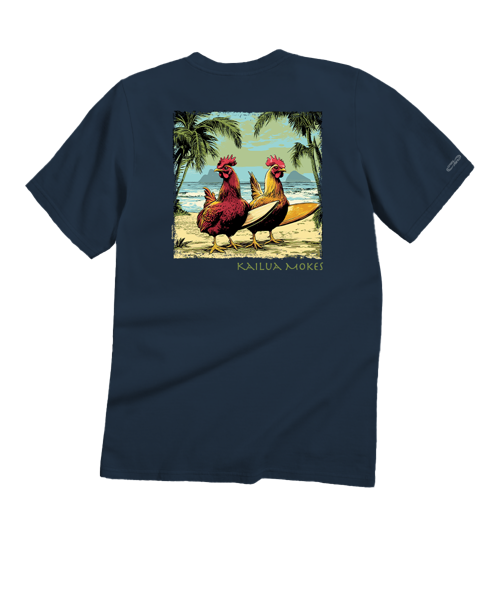 Kailua Mokes - Navy Short Sleeve Crewneck T-Shirt