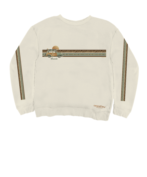 Woody Wagon Band - Coconut Dyed Long Sleeve Sweatshirt