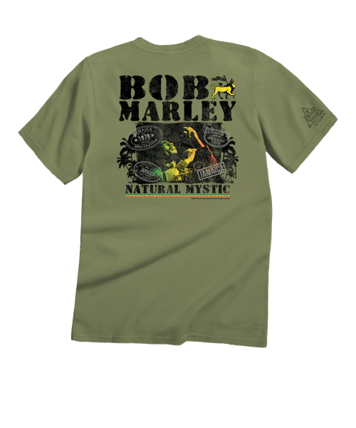 Bob Marley Natural Mystic - Hemp Dyed Short Sleeve Crewneck T-Shirt
