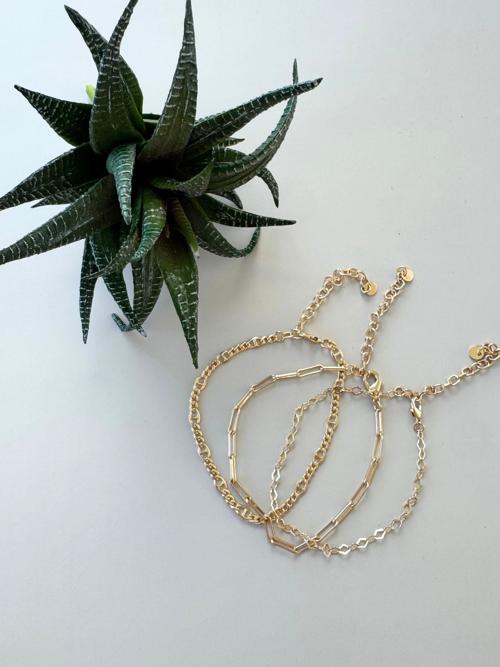 Mixed Layered Chain Bracelet