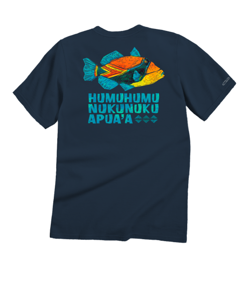 Humu Kalakoa - Navy Short Sleeve Crewneck T-Shirt