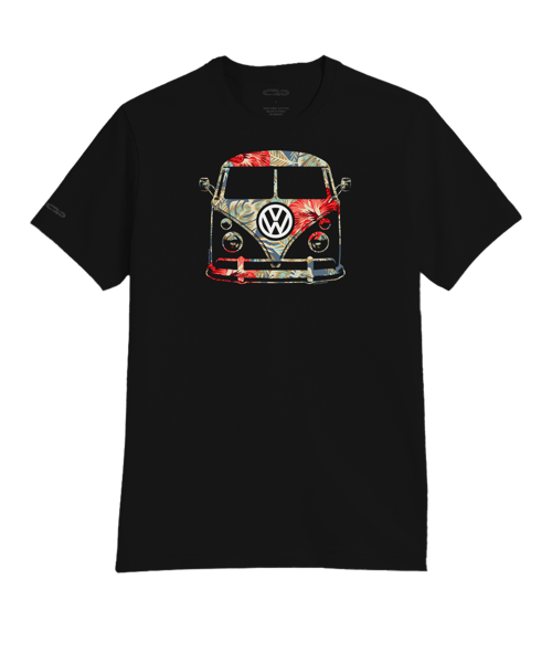 Volkswagen Tropical Ride - Jet Black Short Sleeve Pima T-Shirt