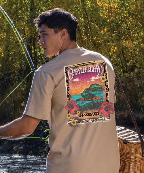 Grateful Dead Honolulu Concert - Kona Coffee Dyed Short Sleeve Crewneck T-Shirt