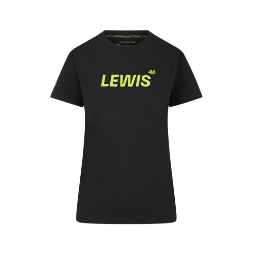 Mercedes AMG Petronas F1 Women's Lewis Hamilton T-Shirt - Black