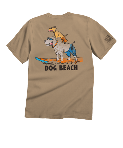 Dog Beach - Kona Coffee Dyed Short Sleeve Crewneck T-Shirt