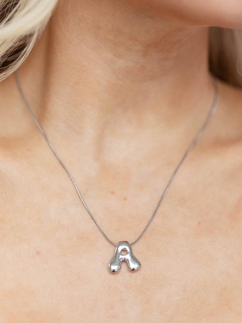 Balloon Letter Initial Necklace
