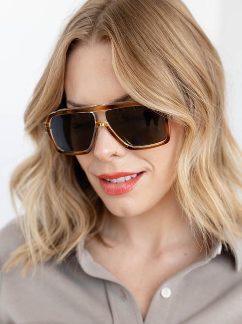 Pretty Simple Leah Retro Oversized Aviator