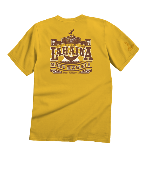 Old Town Lahaina - Pineapple Dyed Short Sleeve Crewneck T-Shirt