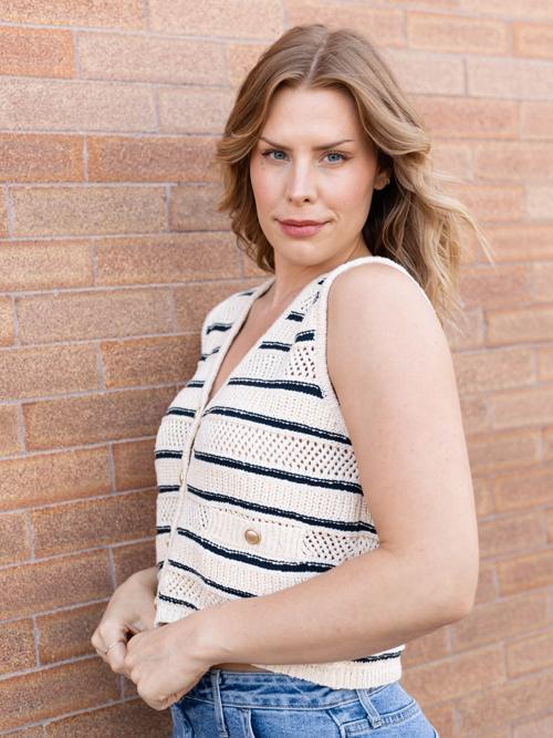 By Together Devanne Stripe Vest Top