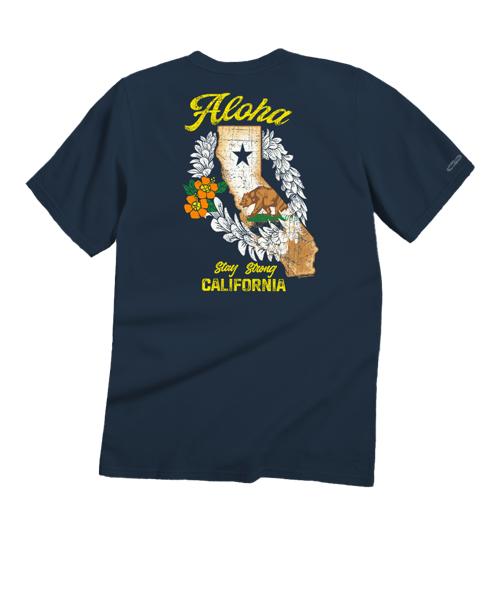 California Strong - Navy Short Sleeve Crewneck T-Shirt