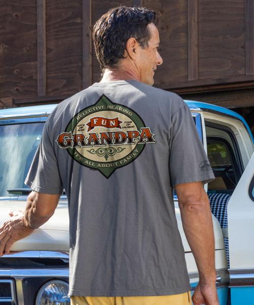 Fun Grandpa - Crater Dyed® Short Sleeve Crewneck T-Shirt