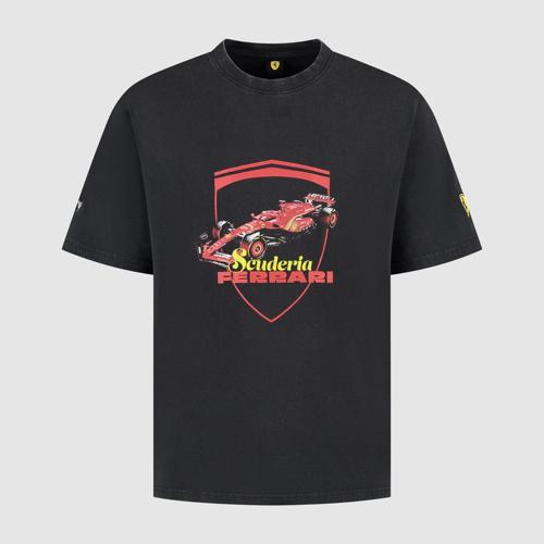 Scuderia Ferrari F1 Puma Driver Graphic T-Shirt - Black/Gray
